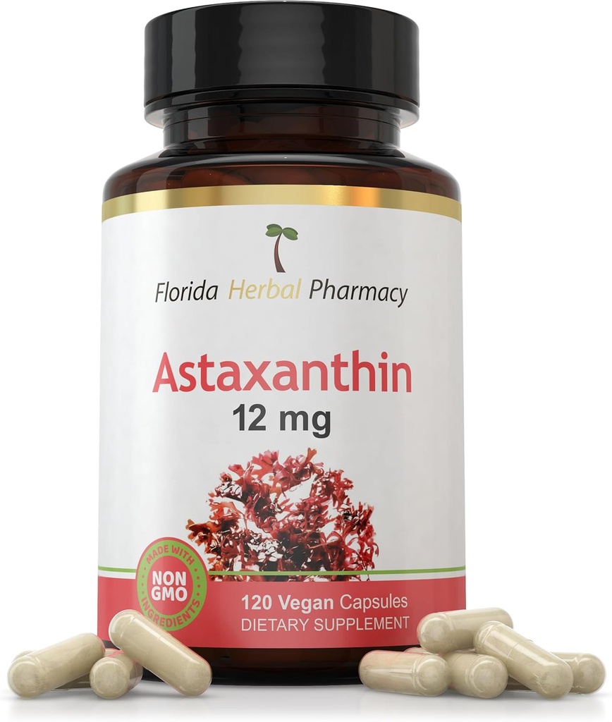 Florida Herbal Pharmacy, Astaxanthine 12 mg Capsules (120 capsules)