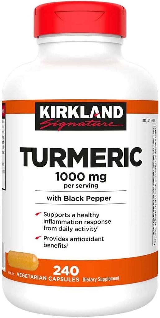 Just grown Turmeric 1000 mg., 240 capsules (1 verpakking)