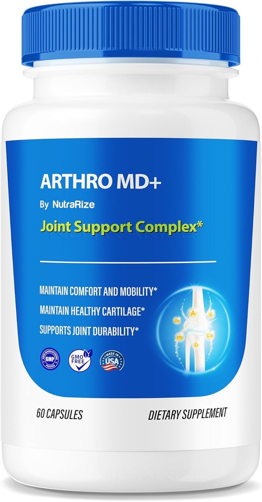 Artro MD+ Capsules, Officiële Artro MD Gezamenlijke Ondersteuning, Alle Natuurlijke Formule ter ondersteuning van flexibiliteit en mobiliteit, Premium pillen voor gezonde gewrichten, Artro M D Review (60 capsules)