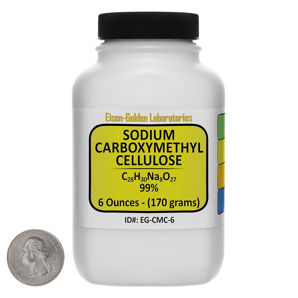Natriumcarboxymethylcellulose [CMC] 99% Poeder van voedselkwaliteit 6 Oz in een space-saver fles
