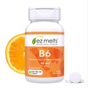 EZ Melts Dissolvable Vitamin B6 50 mg, Sugar-Free, 1-maand supply - 1 Pack