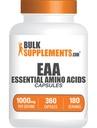 BulkSupplements.com Essentiële Aminozuren Capsules - EAA Capsules, Essentiële Aminozuren Supplement, EAAs Aminozuren - EAA Supplementen, 2 Capsules per Serving, 180-Day Supply, 360 Capsules