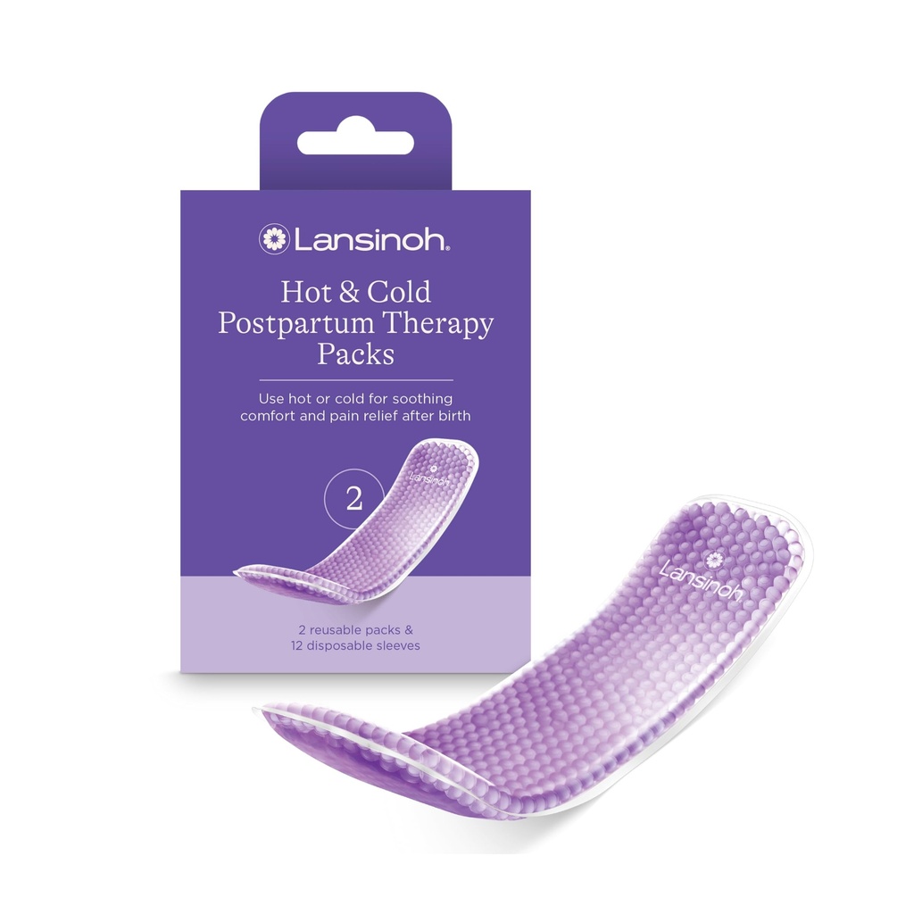 Lansinoh Hete en Koude Postpartum Pads Herbruikbare Perineal Ice Packs voor Postpartum Herstel, Arbeid en Levering Essentials, 2 Tellen