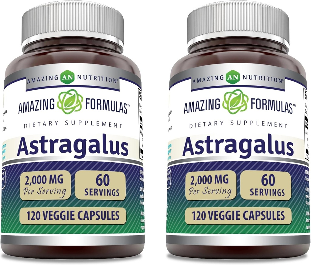 Verbazingwekkende Formules Astragalus 2000 mg Per Serving Capsules Supplement 