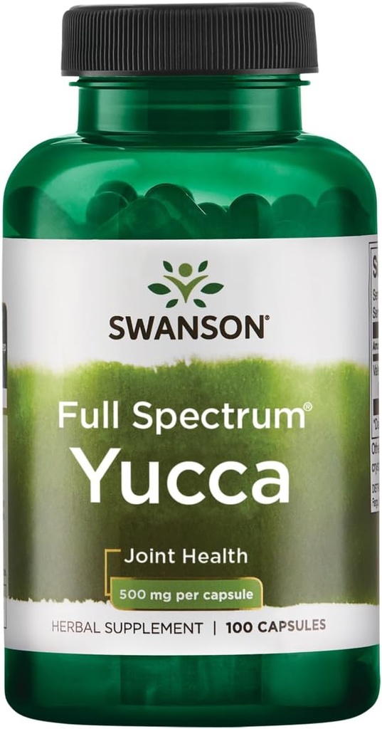 Swanson Premium Merk Volledige Specturm Yucca 500 Milligrammen 100 Capsules