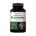 NatureBell Methylated B Complex Vitamins - 240 Vegetarian Capsules - High Biobeschikbaarheid 12-in-1 Formule - for Immune Health & Energy Support* - Non-GMO & Gluten-Free