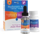 Hyalogische synthoviaal zeven hyaluronzuur-vloeistof- en resveratrolcapsules - HA-ondersteuning - veganistisch - 1 oz