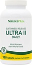 NaturesPlus Ultra II Dagelijks - 180 tabletten, Verpakking van 2 - Multivitamine met hele voeding voor algehele welzijn - Ondersteunt Energie & Immune Health - Sustained Release - 360 porties