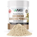 AKI American Ginseng Powder with 4% Ginsenosides - Ideaal voor koffie, dranken zoals smoothies - Verpakking van 1 (1.5oz/42,5 g)