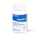 MAJOR Vitamine C-500 mg Ascorbinezuur - Vitamine C Tablets - Dieetsupplement - 100 Tellen (1 Verpakking)