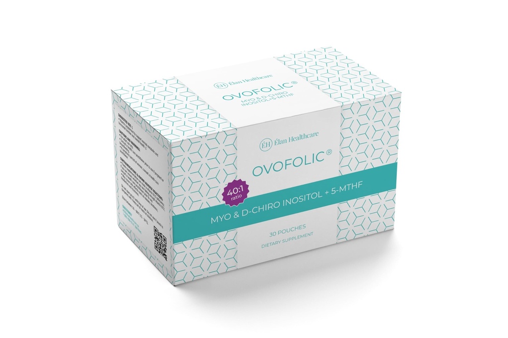 Ovofolic Inositol Supplement - Myo-Inositol en D-Chiro Inositol Plus Actieve Folaat- Ideaal 40:1 Ratio - 30 sachets