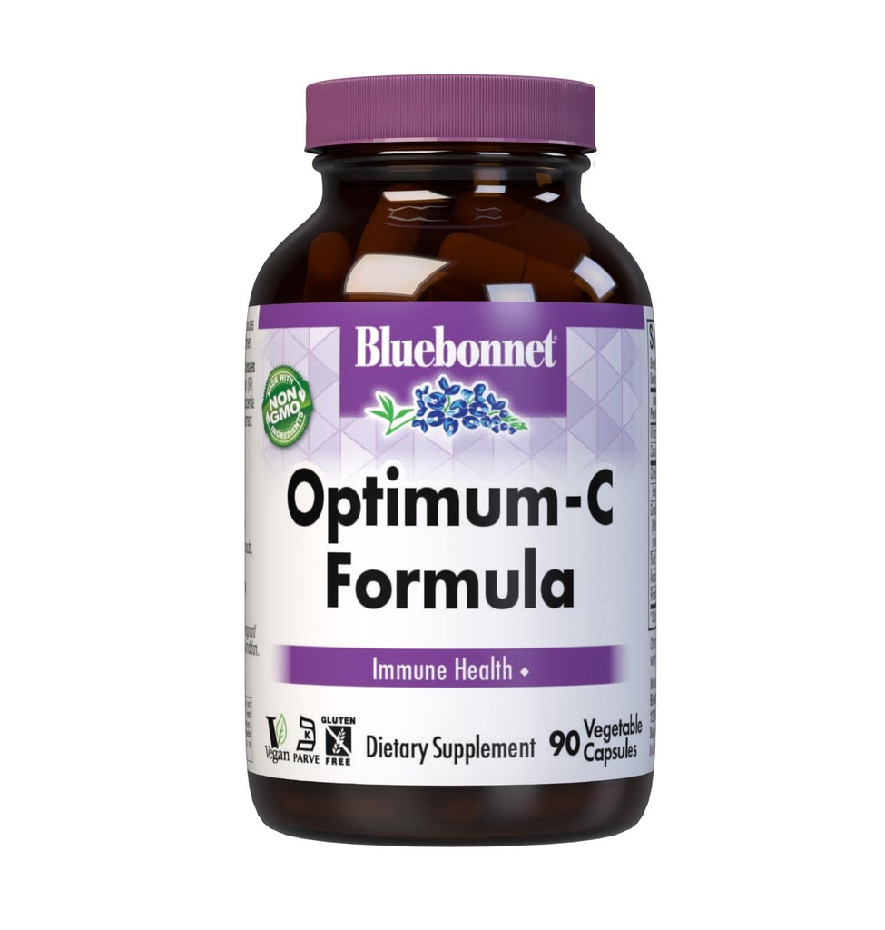 BlueBonnet Optimum C Formula Plantaardige Capsules, 90 Tellen