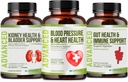 Heart Health Blood Pressure Support Supplement - Ondersteuning Bloeddruk en gezonde circulariteit Natuurlijk met Hawthorn Berry & Hibiscus. Vitaminen Pillen voor gezonde hypertensie (BP) en gezond hart.