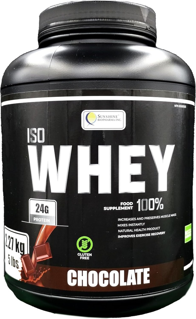 IsoWhey Protein Powder 5lb (2,27kg), Ultra Filtered wei Protein to Maintain and Increase Lean Muscle Mass in a Strong Lean Body (Chocolate)