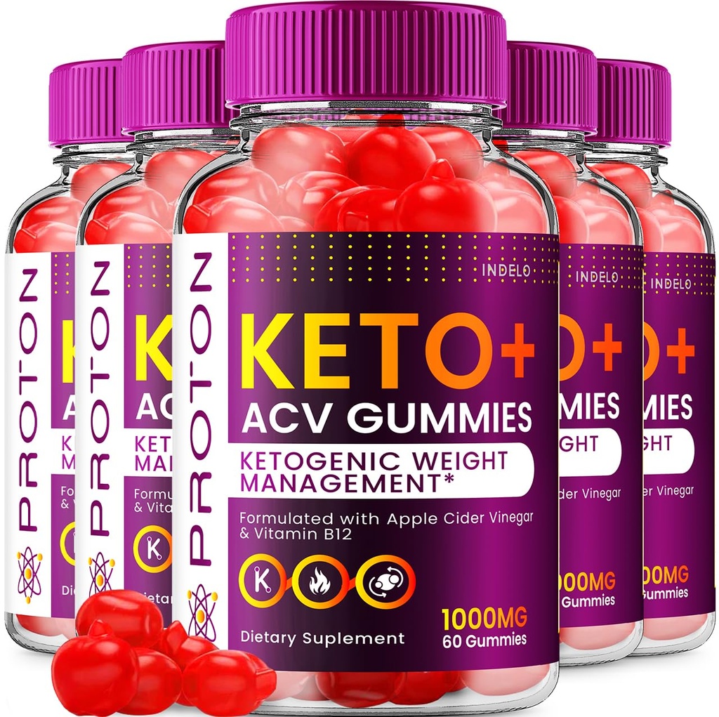(5 Pack) Proton Keto ACV Gummies Advanced, Proton Keto + ACV Gummies 1000mg, Proteïne Keto + ACV Apple Cider Vinegar Gummy Proton Gummies Reviews, Proton Keto + ACV Vitamine B12 (300 Gummies)