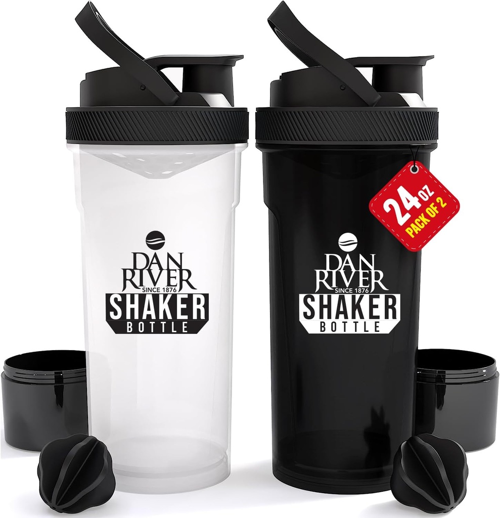 DAN RIVER 2-pack Shaker Bottle 
