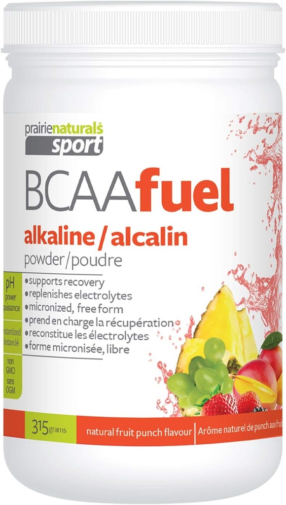 Prairie Naturals PH Balanced BCAA Brandstof, Fruit Punch, 11,2 Ounce