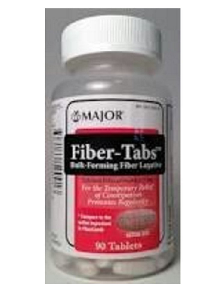 MAJOR Fiber-Tabs Tablets 500 Mg - Fiber Tablets for Women and Men - Occasional Constipatie Relief for Adults - 90 Tablets - Pack of 6