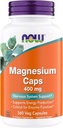 Nu Supplementen Magnesium 400mg - Enzyme Functie*, Zenuwstelsel Ondersteuning* - Magnesium Supplement voor mannen en vrouwen, 360 Veg Capsules, Kosher, Vegan, Glutenvrije Magnesium Supplementen