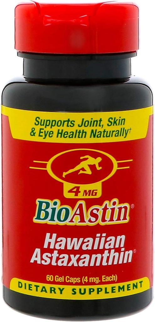 BioAstin Hawaiian Astaxanthine Antioxidant 4 MG (60 Gel Capsules)