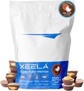 XEELA Plant Based Vegan Protein Powder - onafhankelijk getest - 25 g hoog eiwit, pea Protein voor mannen en vrouwen - vitamines en mineralen, niet GGO, zuivel en glutenvrij, lage koolstof en laag vetgehalte (Peanut Butter Cup)