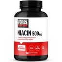 FORCE FACTOR Niacin Vitamine B3 ter ondersteuning van Cellular Energy en Cardiovasculaire Gezondheid, Niacin 500mg Heart-Health Supplement, Vegan, No Gelatine, Non-GMO, 100 plantaardige capsules