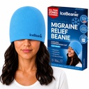 IceBeanie Migraine Relief Cap, Zoals gezien op Shark Tank, Zachte & Stretchy Gel spanning hoofdpijn Relief Cap, Uitgebreide Cooling Hangover Ice Hat, Odorless Head Wrap Ice Pack Wrap, Hoofdpijn Migraine Mask