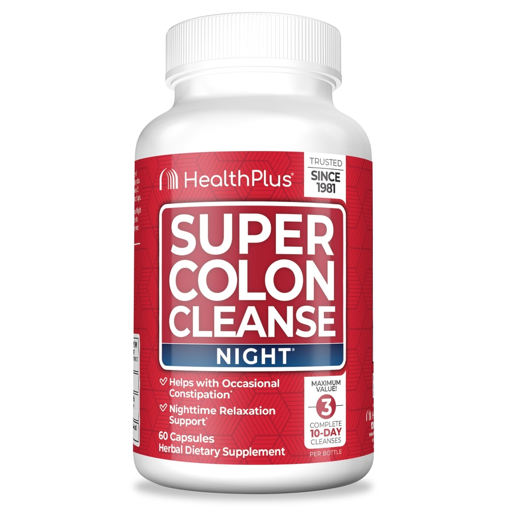Gezondheid Plus Super Colon Reiniging Nacht Formule Digestieve Ondersteuning 