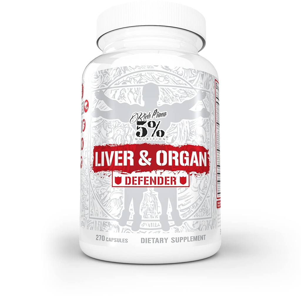 5% Voeding Rijke Piana Lever & Organ Defender Cycle Support Plus NAC 