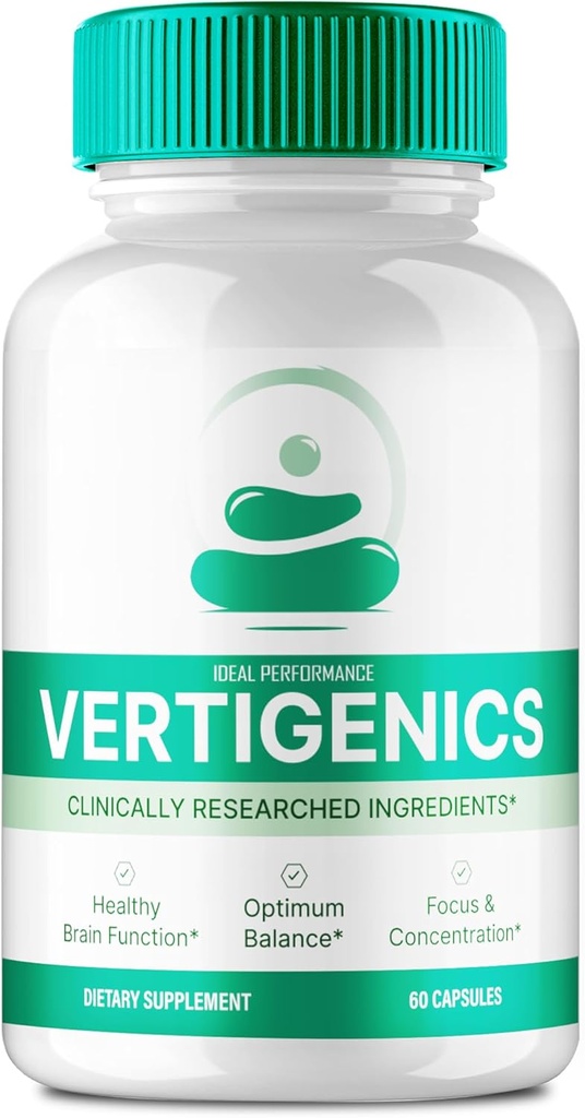Vertigenics Hersensupplementen voor Geheugen en Focus Capsules, Vertigenics Advanced Formula Brain Health Support - Maximale sterkte Nootropics Verti Genics Alle Natuurlijke Ondersteuning Reviews (60 Capsules)