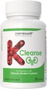NANOWELL K-Cleanse - Kidney Cleanse Supplement with Pacran Cranberry Extract, Magnesium, Selenium, Vitamins B5 & B6-60 Capsules, 30 Day Supply