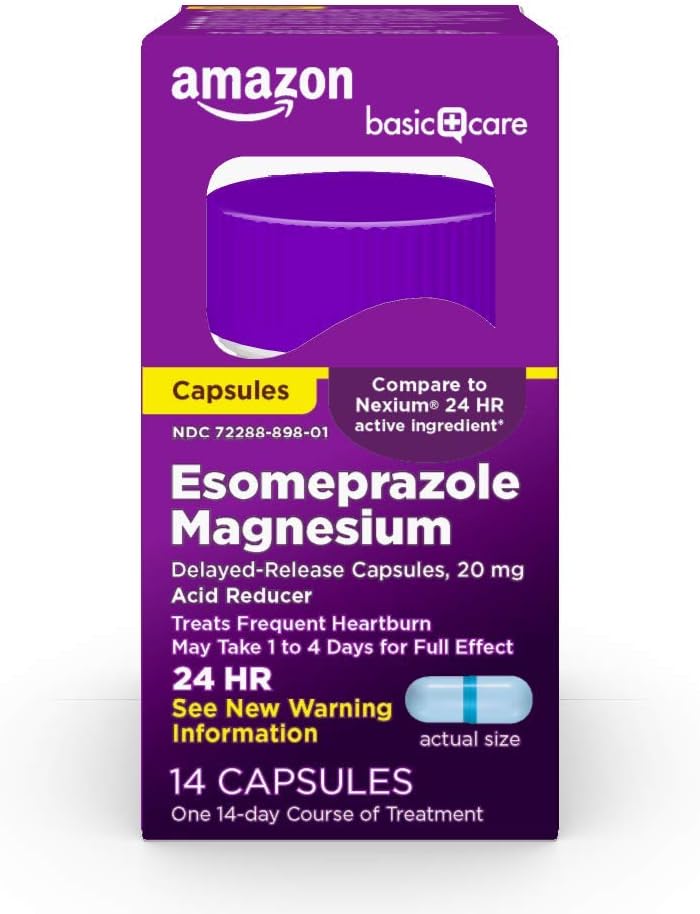 Basic Care Esomeprazol Magnesium Release Capsules, 20 mg, Acid Reducer, 14 Tellen