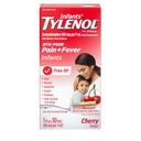 Zuigelingen Tylenol Orale suspensie Liquid Medicine met Acetaminophen, Baby Koortsreducer & Pain Reliever voor lichte pijn & pijnen, pijnlijke keel, hoofdpijn & tandenpijn, Dye-Free Cherry, 1 fl.oz