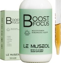 USA-Made Lions Mane Boost Focus Multivitamine Sublingual Liquid: Essential Energy Supplement with Vitamin B3, B12, CoQ10, L Theanine and Cafeine for Maximum Focus