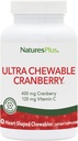 NaturesPlus Ultra Kauwbare Cranberry - 90 Liefde Bessen Tablets, Verpakking van 2 - Bevordert Urine Tract Gezondheid - Non-GMO, Glutenvrij - 90 Totaal porties