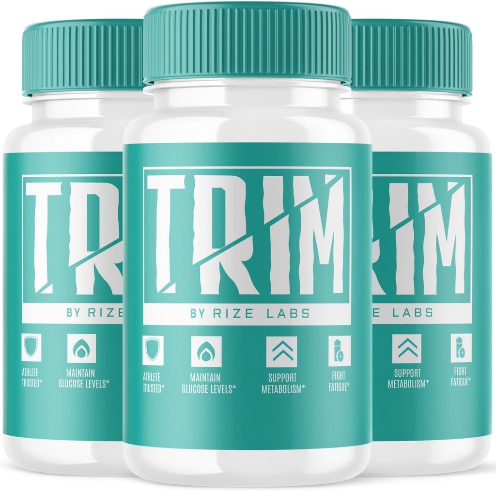 rize labs Trim Supplement, Capsules for Advanced Weight Loss, Pillen samengesteld om door de snijden en beeldhouwen fase een beeldhouwwerk Fysiek - Pak van 3(180 Capsules)