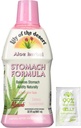 Lily of The Desert Mtomach Formula, Organic Aloë Vera Juice met Slippery Elm, Kamille, Peppermint en Ginger for Gut Health, Acid Reflux, Heartburn Relief, 32 Oz, Gelly Sachet Inbegrepen.