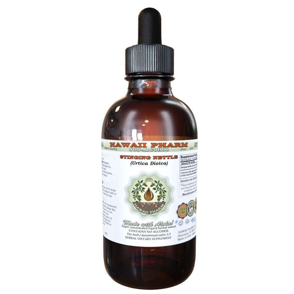 Brandnetel Alcoholvrij Liquid Extract, Organic Stinging Nettle (Urtica Dioica) Gedroogde Blad Glycerite 2 oz