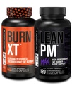 Ge Jacked Factory Burn-XT Klinisch bestudeerd Thermogene gewichtsverlies (60 capsules) - Lean PM MAX Slaaphulp (120 capsules) voor eetlustonderdrukking (180 capsules)