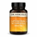 Dr. Mercola Liposomale Vitamine D3 - Ondersteunt Hart-, Bot- en Immuungezondheid - 5.000 IE per portie - Non-GMO, Sojavrij en Glutenvrij - 30 capsules (30 porties)