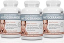 Kruidenvoeding Fytoceramiden uit rijst met Biotin Vitamine A, C, D en E, Three Bottle Pack, 180 capsules 40mg