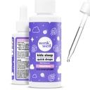 Wink Well Kids Liquid Melatonine Drops- Natuurlijke baby slaapdruppels voor peuter slaaphulp met 1mg Per Serving-Non-Addictive Children's Liquid Melatonine- 2 Oz