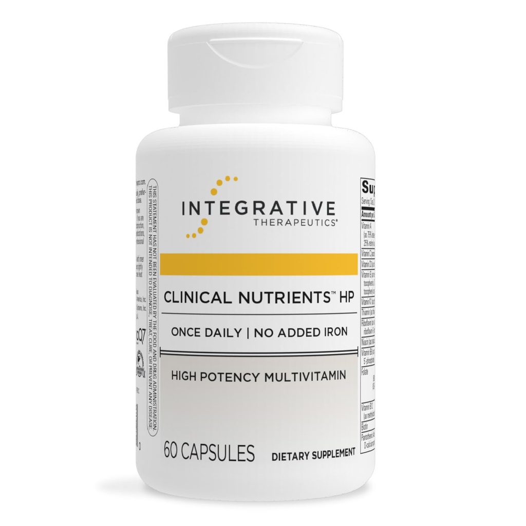 Integrative Therapeutics Clinical Nutriënts HP - Daily Multivitamine for Vital Nutriënts - Antioxidant Support for Men & Women* - No Added Iron - Dairy-Free - 60 Count (30 Servings)