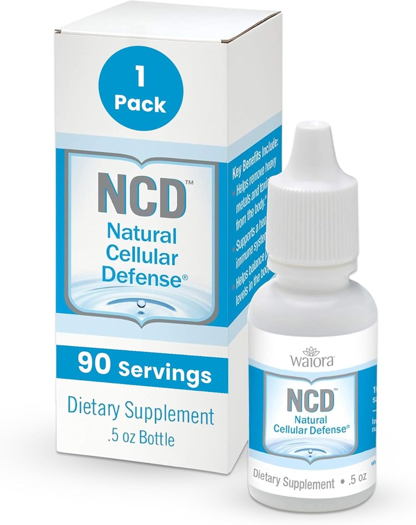 Waiora NCD Zeolite Liquid Drops – Pure Zeolite Binder for Immune Boost, Gut Cleanse, pH Balance, Best Liquid Supplement for Men & Women, pH Balance, Cleansing Drops (0.5oz, 90 Servings)