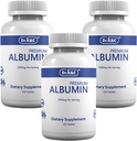 Dr.K&C Premium Albumin Proteïne Supplement Extra sterkte 1000 mg 360 Tabletten Gezonde Nier Lever Bevorderen Algemene Wellness Energie Ondersteuning Life Balance 3pk