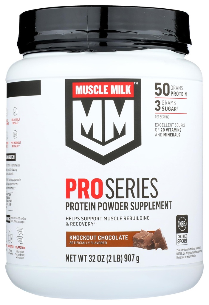 Muscle Mlk Pro Series 50 Knockout Chocolade, 2 Ponden