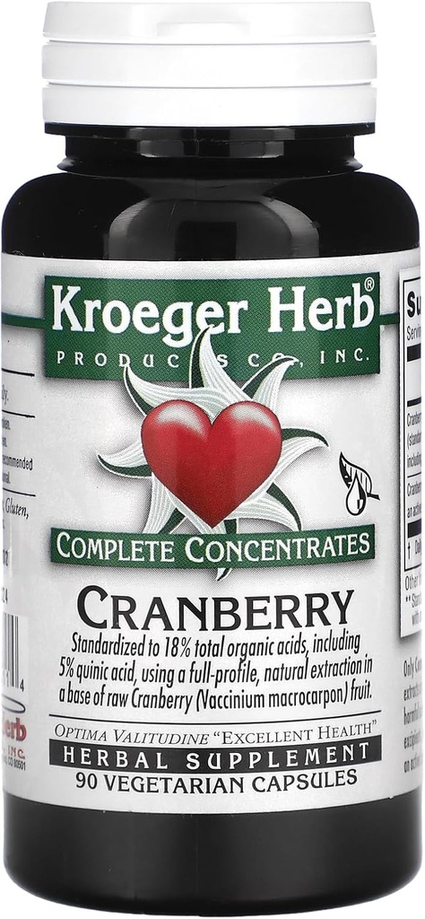 Cranberry Complete Concentraat Kroeger Kruiden 90 VCaps