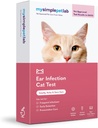 MySimplePetLab Oorinfectie Test Kit, Vet goedgekeurd, Detecteert Gist & Bacteriën, Mail-in Kit, snelle resultaten, gemakkelijk thuisgebruik voor geurige, jeukende oor, Ondersteunt Kattenoor Gezondheid