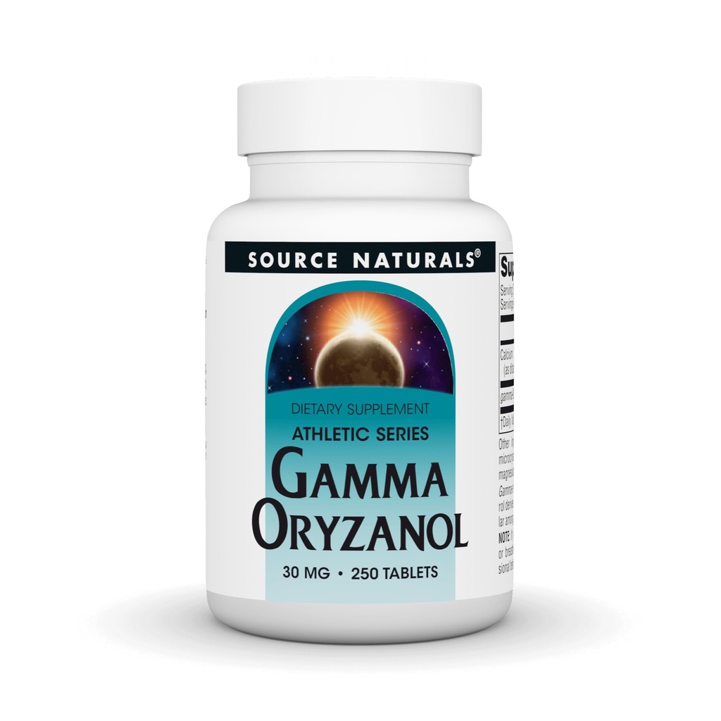 Source Naturals Athletic Series Gamma Oryzanol, 30 mg - 250 Tablets | Promote Lean Muscle Growth | Improves post-workout recovery.*