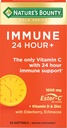 Nature's Bounty Immune 24 Uur +, De enige vitamine C met 24 Uur Immune Ondersteuning van Ester-C, 1000 mg Vitamine C, D & Zink, Glutenvrij, Snelle Release Softgels, 2 Softgels per dag, 50 Tellen